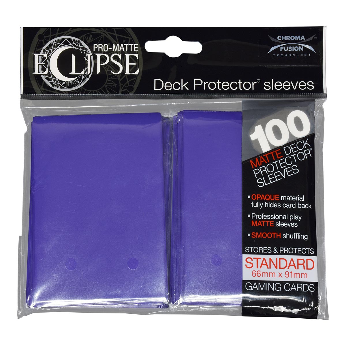 Ultra PRO Card Sleeve Pro-Matte Eclipse Standard 100ct - Royal Purple