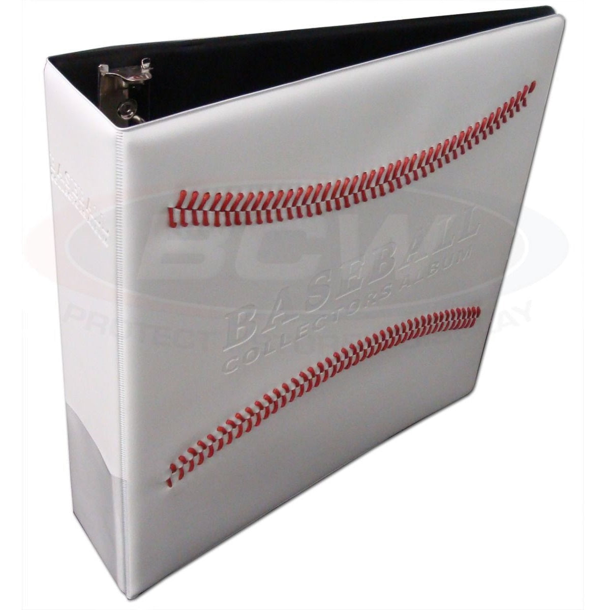 BCW 3 in. Album - Baseball Collectors Album - White-BCW Supplies-Ace Cards &amp; Collectibles
