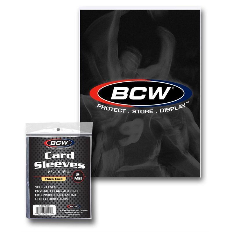 dual card sleeves BCW Thick Card Sleeves