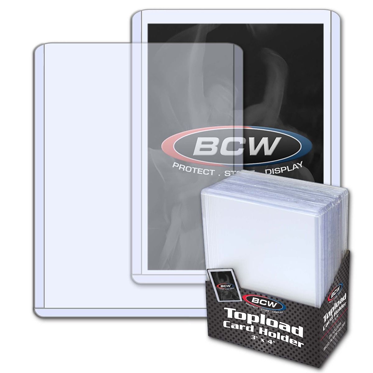 BCW Toploader Card Holder Standard 3&quot; x 4&quot;-Loose Piece (Clear)-BCW Supplies-Ace Cards &amp; Collectibles