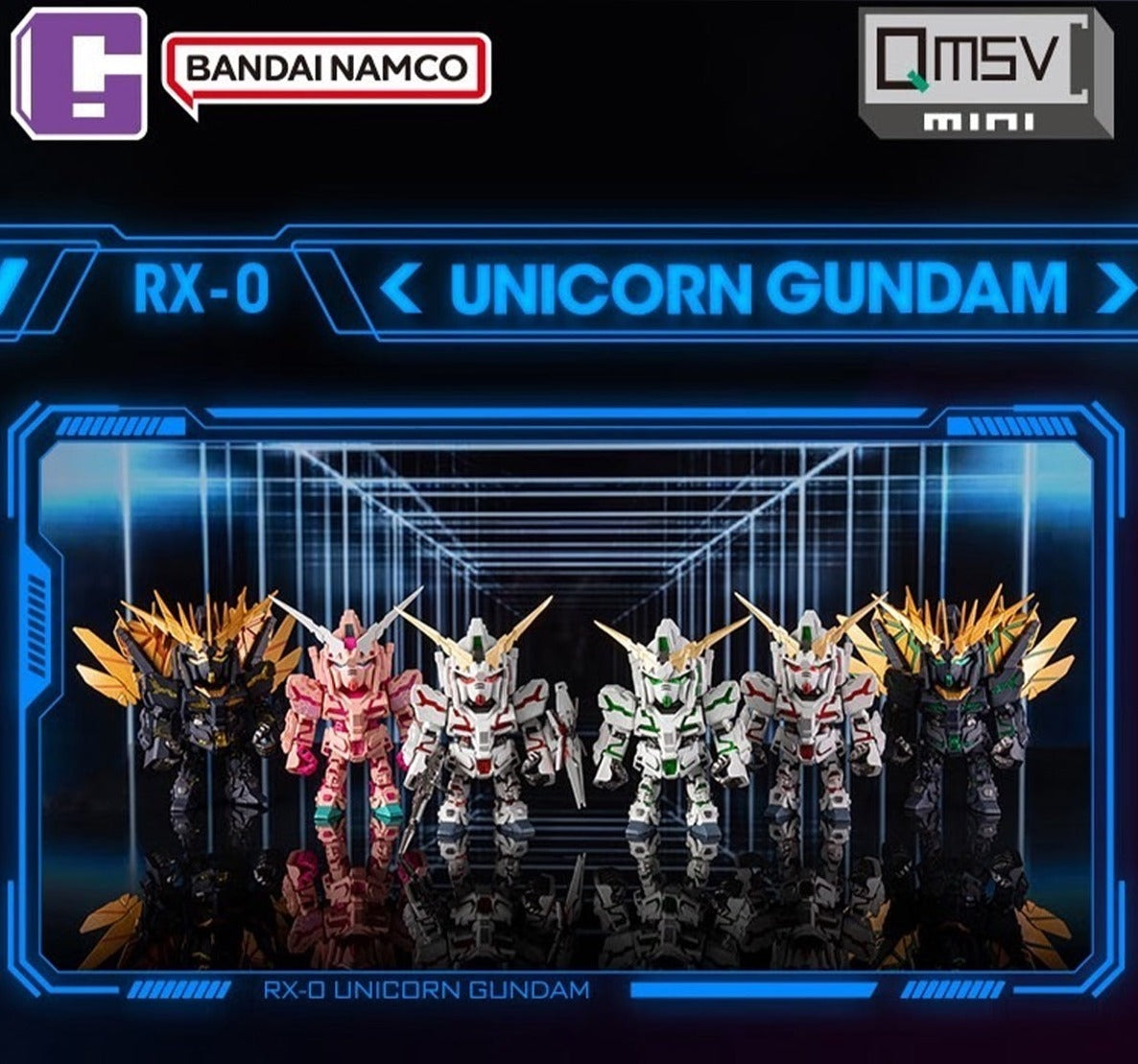 GUNDAM RX-0 Unicorn QMSV Mini-Whole Display Box (8pcs)-Bandai Namco-Ace Cards & Collectibles