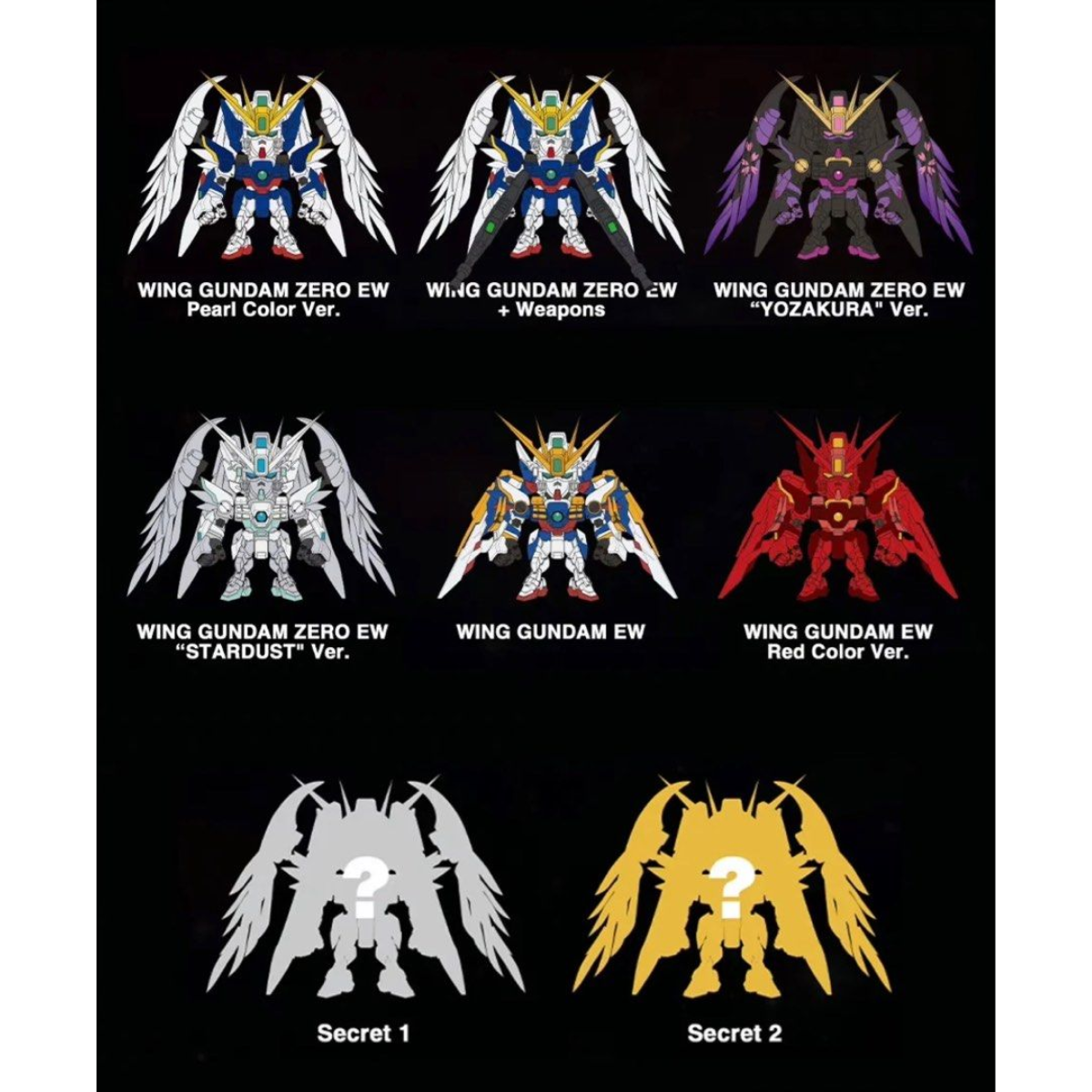 GUNDAM XXXG-00W0 Wing Gundam Zero EW QMSV Mini-Single Box (Random)-Bandai Namco-Ace Cards &amp; Collectibles