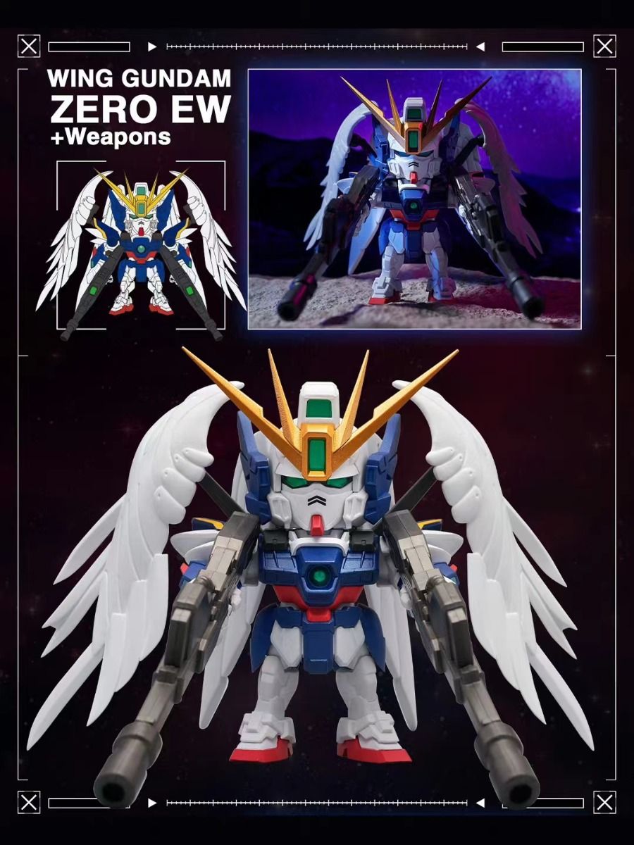 GUNDAM XXXG-00W0 Wing Gundam Zero EW QMSV Mini-Single Box (Random)-Bandai Namco-Ace Cards &amp; Collectibles