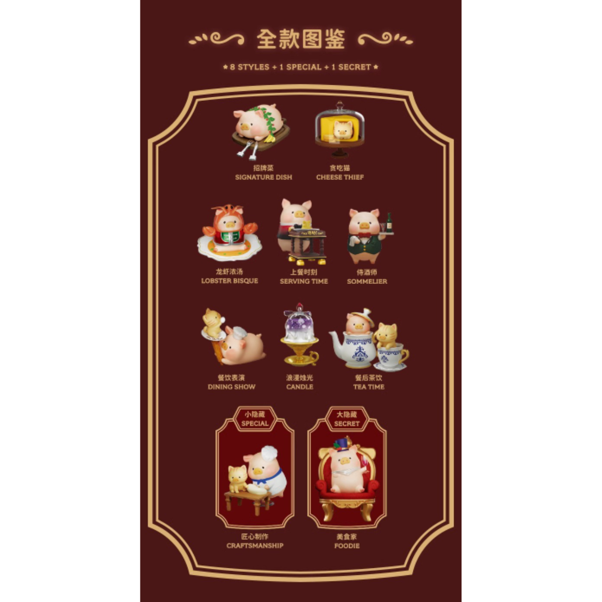 Lulu The Piggy x The Pigchelin Restaurant Series-Single Box (Random)-Dodo Sugar-Ace Cards & Collectibles