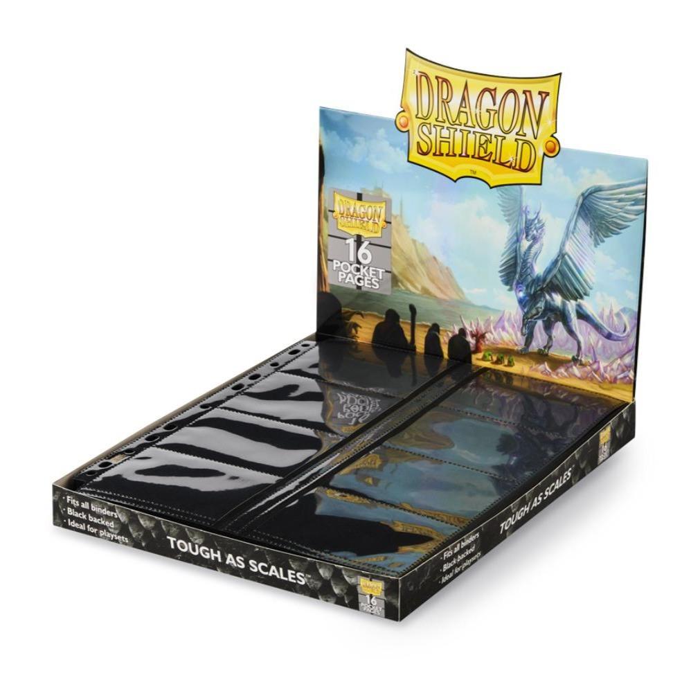 Dragon Shield Center-Loading Pages 16-Pocket for Card Album / Binder (Ultra Clear)-Whole Box (50pcs)-Dragon Shield-Ace Cards & Collectibles