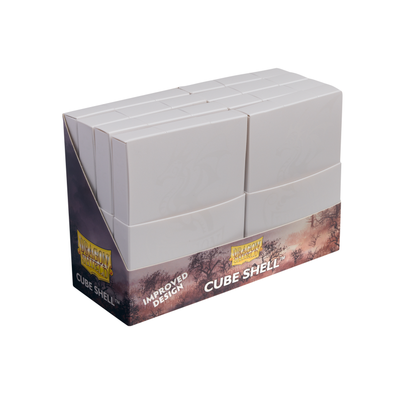 Dragon Shield Cube Shell - Ashen White-One Box (8 pieces)-Dragon Shield-Ace Cards &amp; Collectibles