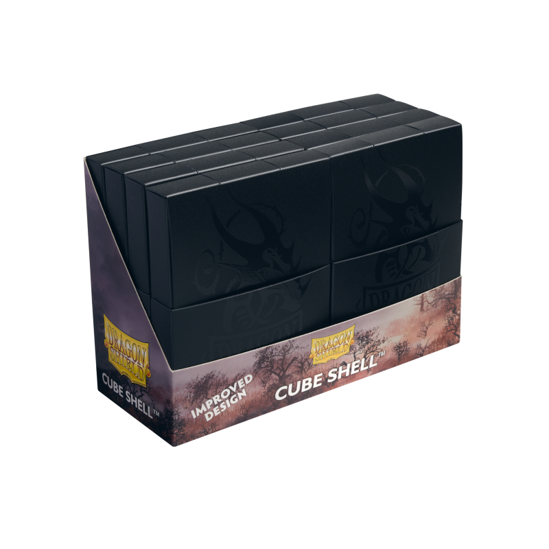 Dragon Shield Cube Shell - Shadow Black-One Box (8 pieces)-Dragon Shield-Ace Cards & Collectibles