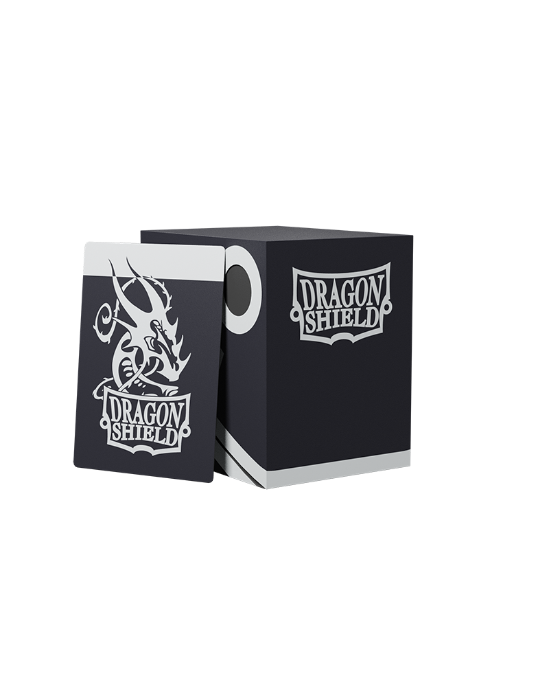 Dragon Shield Deck Box 100+ Double Shell-Black &amp; Black-Dragon Shield-Ace Cards &amp; Collectibles
