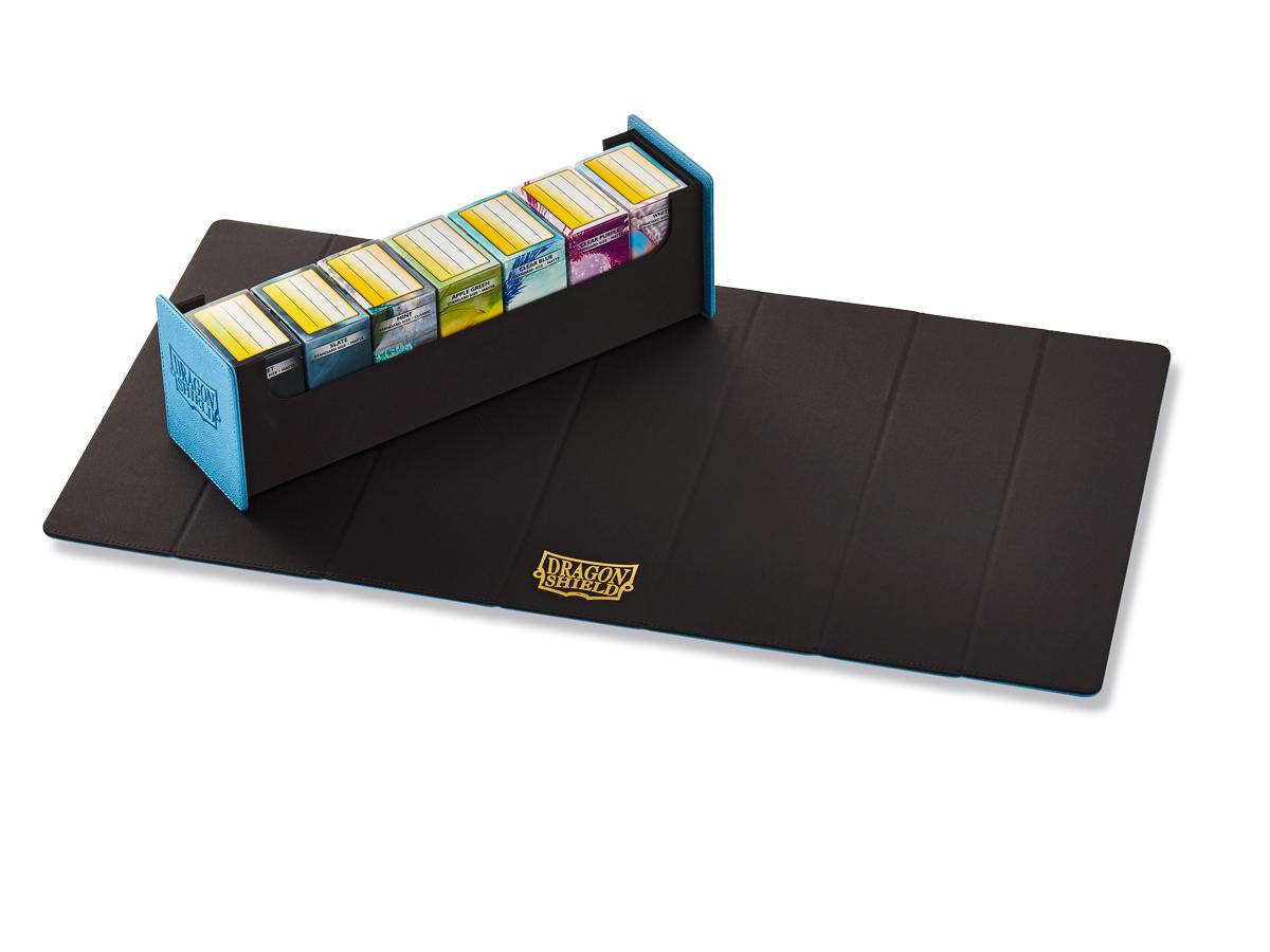 Dragon Shield Deck Box + Playmat Magic Carpet 500+ (Blue/Black)-Dragon Shield-Ace Cards &amp; Collectibles