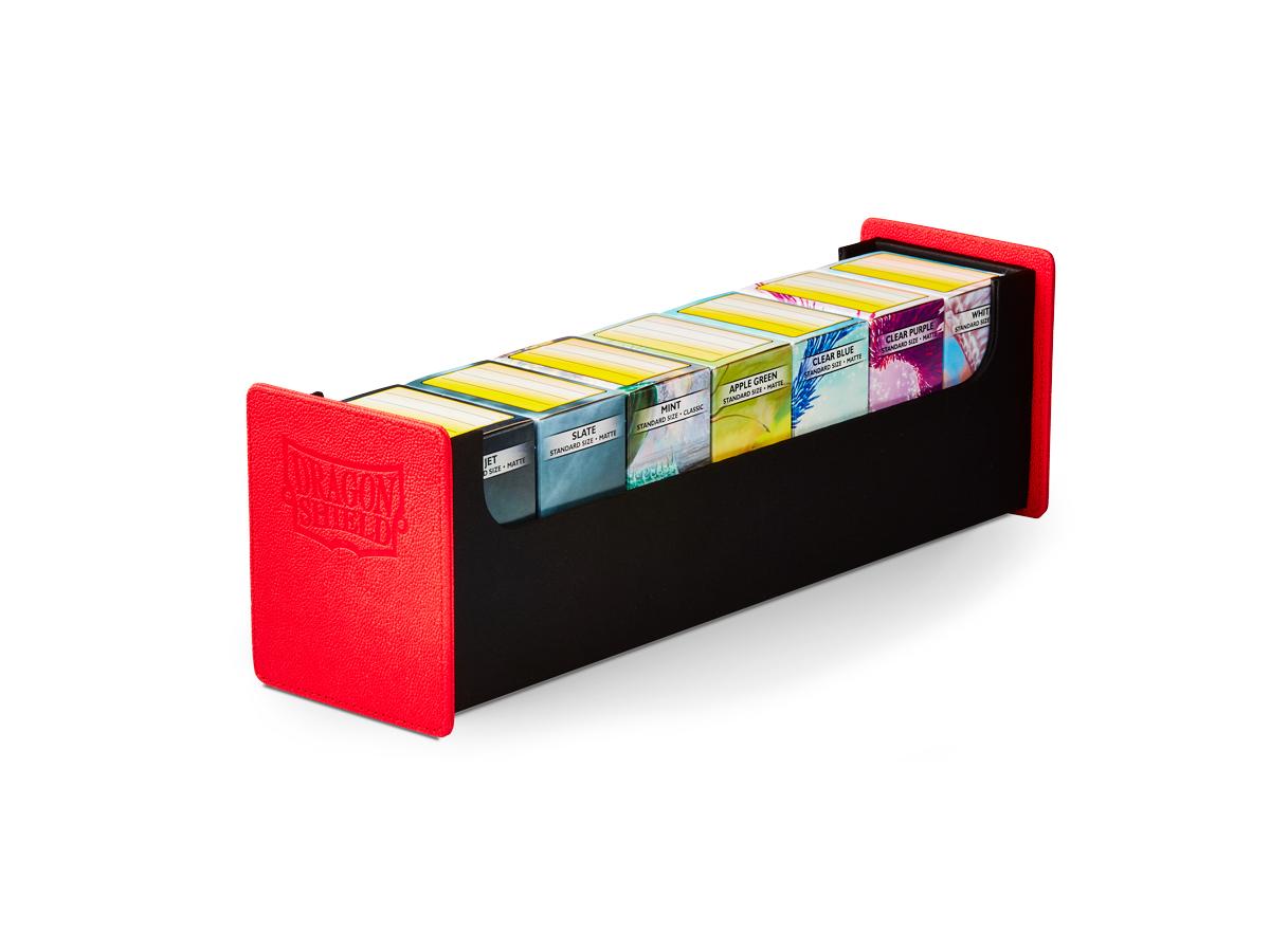 Dragon Shield Deck Box + Playmat Magic Carpet 500+ (Red/Black)-Dragon Shield-Ace Cards &amp; Collectibles