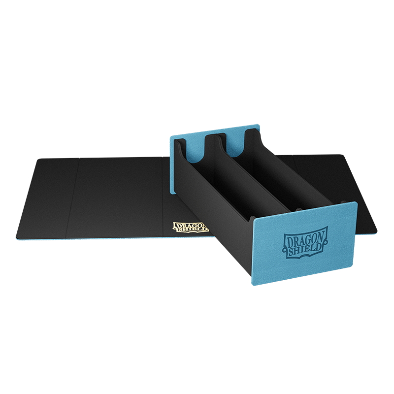 Dragon Shield Deck Box + Playmat Magic Carpet XL (Blue/Black)-Dragon Shield-Ace Cards &amp; Collectibles