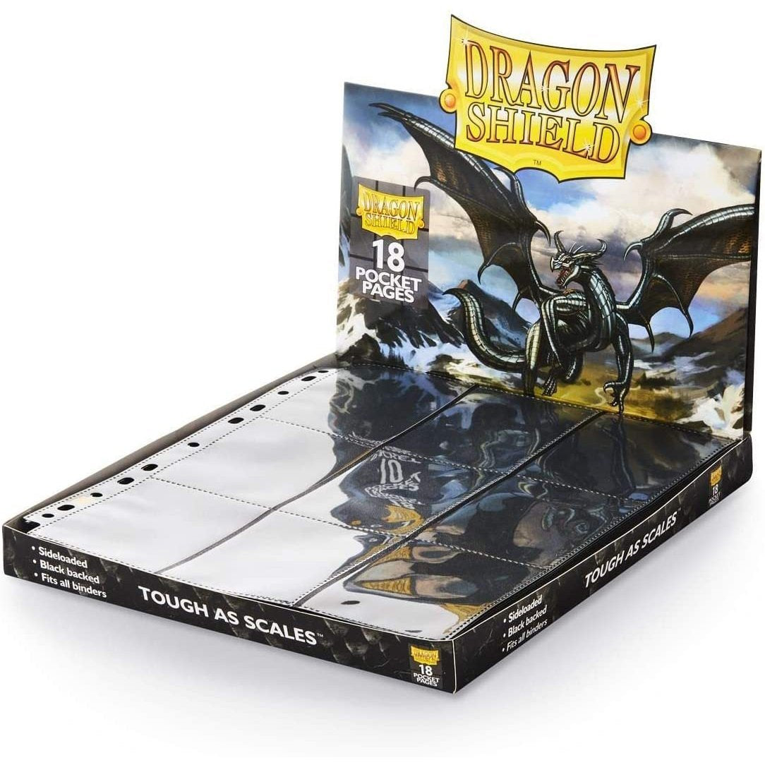 Dragon Shield Side-Loading Pages 18-Pocket for Card Album / Binder (Ultra Clear)-Whole Box (50pcs)-Dragon Shield-Ace Cards &amp; Collectibles