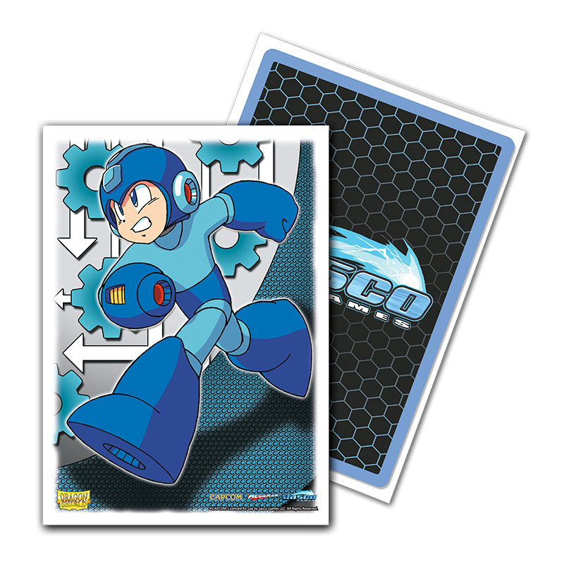 Dragon Shield Sleeve Art Classic Standard Size 100pcs &quot;Mega Man&quot;-Dragon Shield-Ace Cards &amp; Collectibles