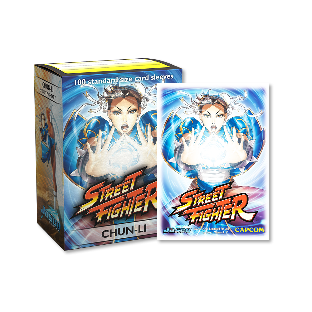 Dragon Shield Sleeve Art Classic Street Fighter Standard Size 100pcs - Chun-Li-Dragon Shield-Ace Cards & Collectibles