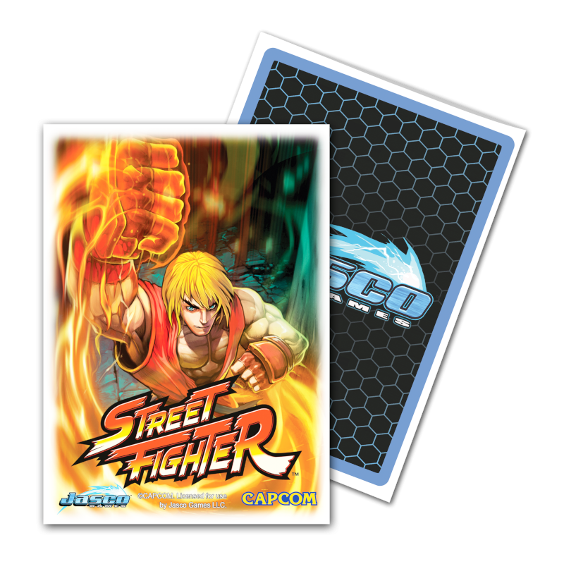 Dragon Shield Sleeve Art Classic Street Fighter Standard Size 100pcs - Ken-Dragon Shield-Ace Cards & Collectibles