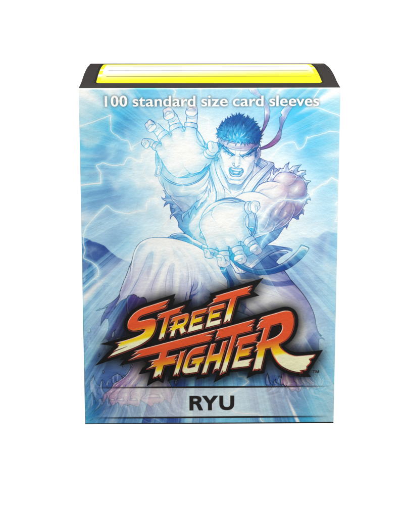 Dragon Shield Sleeve Art Classic Street Fighter Standard Size 100pcs - Ryu-Dragon Shield-Ace Cards &amp; Collectibles