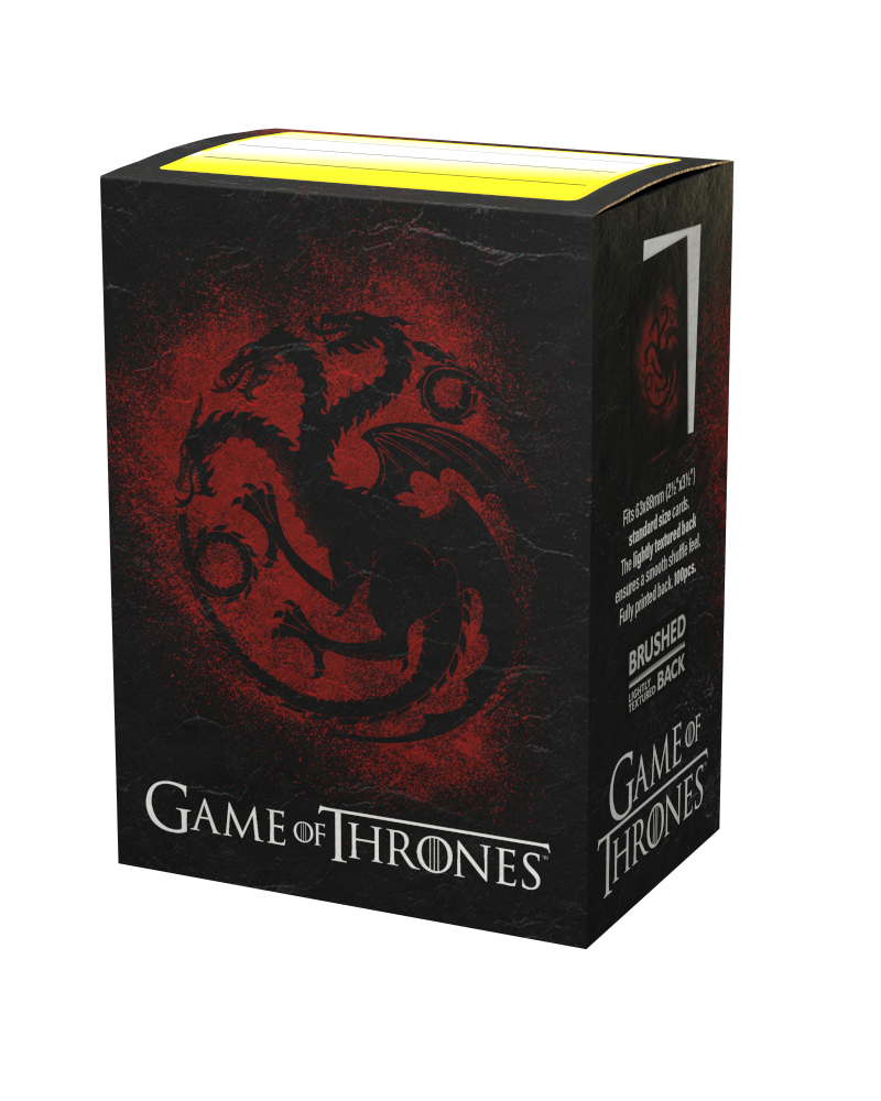 Dragon Shield Sleeve Art Matte Game of Thrones Standard Size 100pcs - House Targaryen-Dragon Shield-Ace Cards &amp; Collectibles