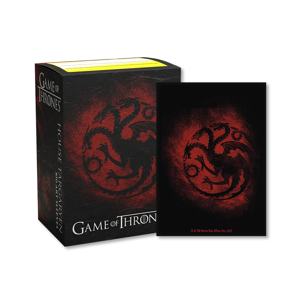 Dragon Shield Sleeve Art Matte Game of Thrones Standard Size 100pcs - House Targaryen-Dragon Shield-Ace Cards & Collectibles