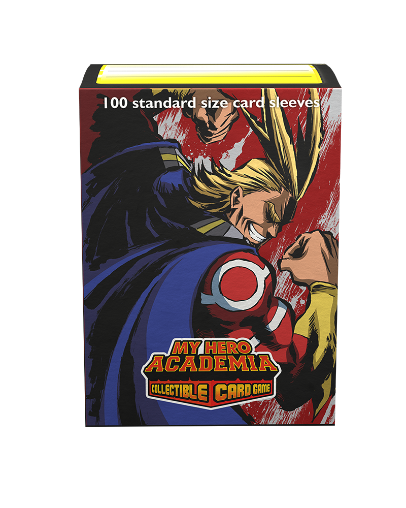 Dragon Shield Sleeve Art Matte My Hero Academia Standard Size 100pcs - All Might Flex-Dragon Shield-Ace Cards &amp; Collectibles