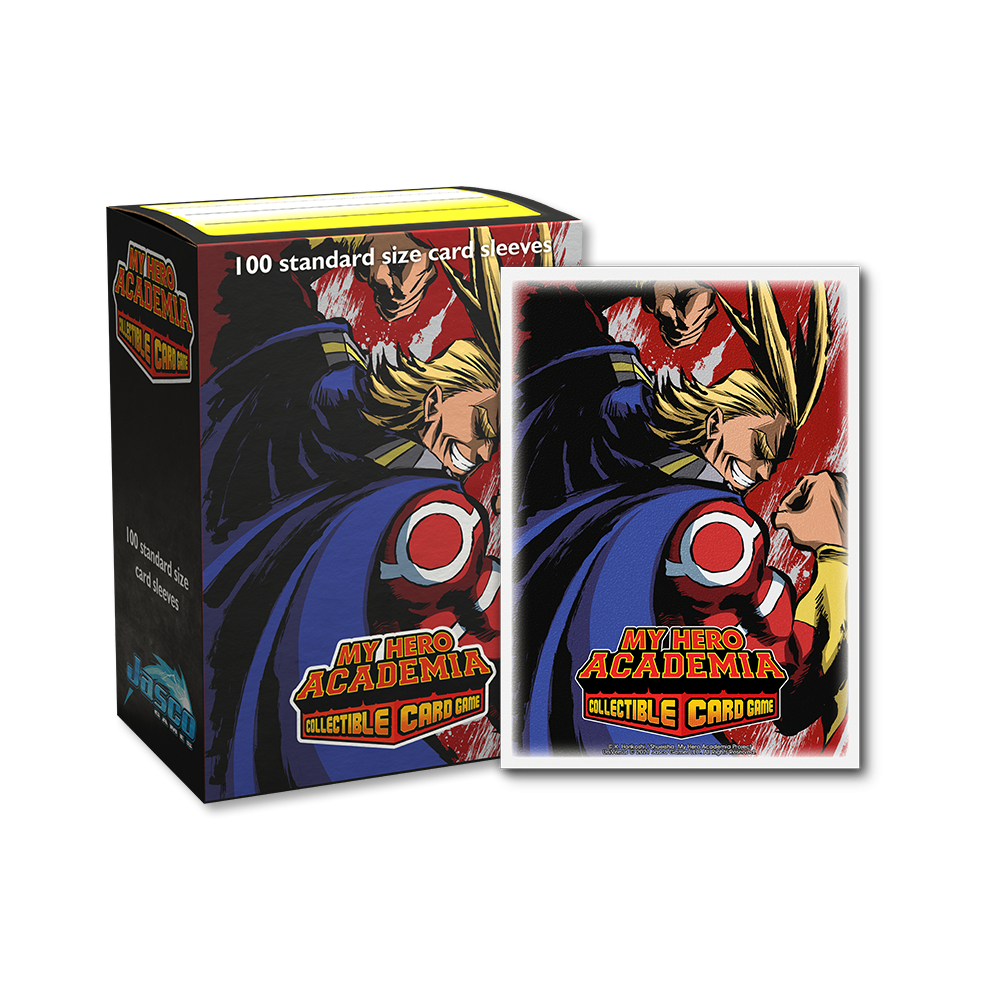 Dragon Shield Sleeve Art Matte My Hero Academia Standard Size 100pcs - All Might Flex-Dragon Shield-Ace Cards & Collectibles