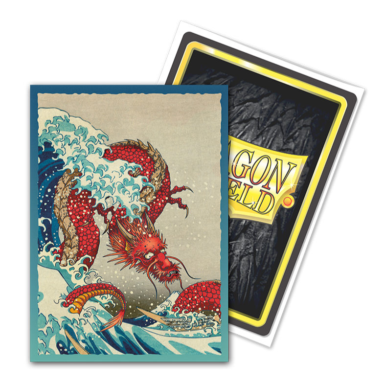 Dragon Shield Sleeve Art Matte Standard Size 100pcs &quot;The Great Wave&quot;-Dragon Shield-Ace Cards &amp; Collectibles