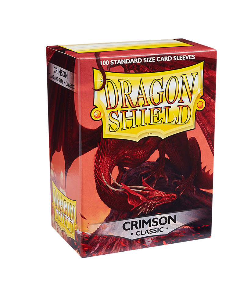 Dragon Shield Sleeve Classic Standard Size 100pcs - Crimson-Dragon Shield-Ace Cards &amp; Collectibles