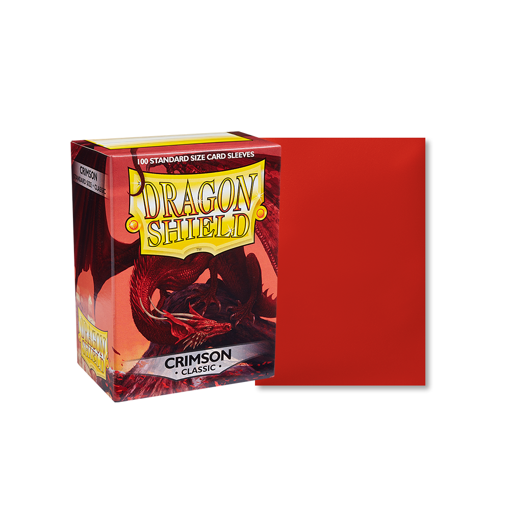 Dragon Shield Sleeve Classic Standard Size 100pcs - Crimson-Dragon Shield-Ace Cards & Collectibles
