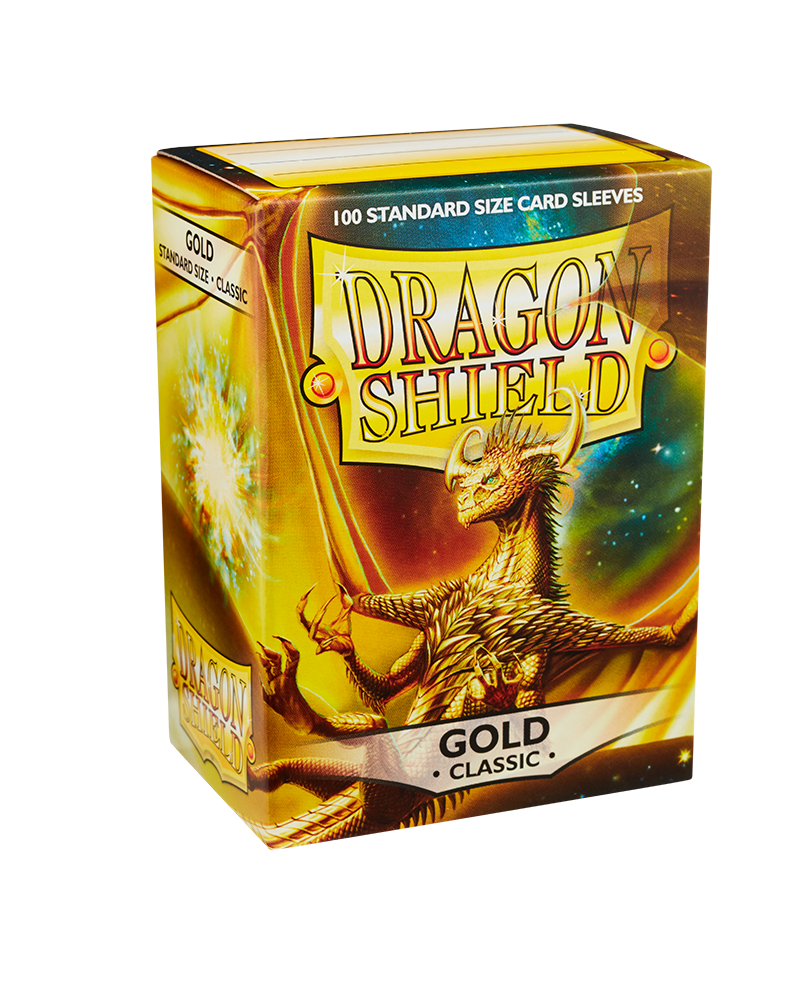 Dragon Shield Sleeve DS100 Classic - Gold-Dragon Shield-Ace Cards &amp; Collectibles