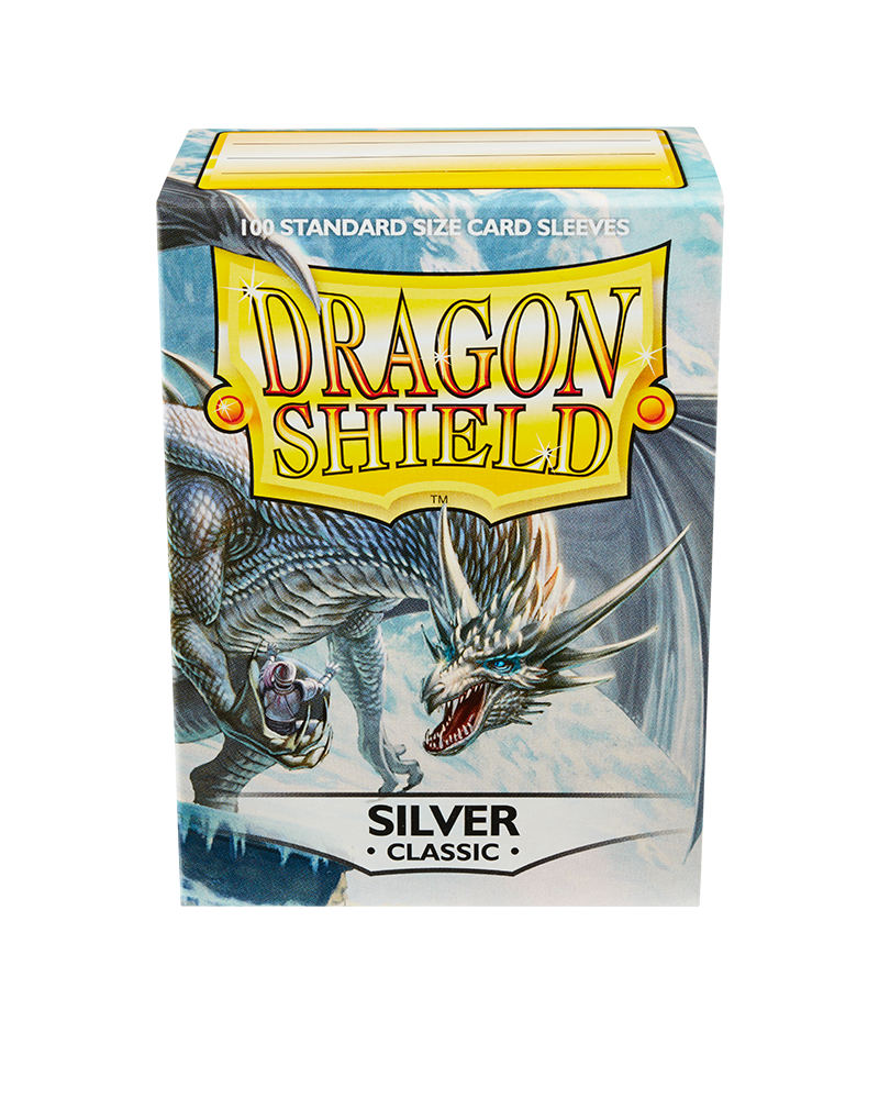 Dragon Shield Sleeve DS100 Classic - Silver-Dragon Shield-Ace Cards &amp; Collectibles