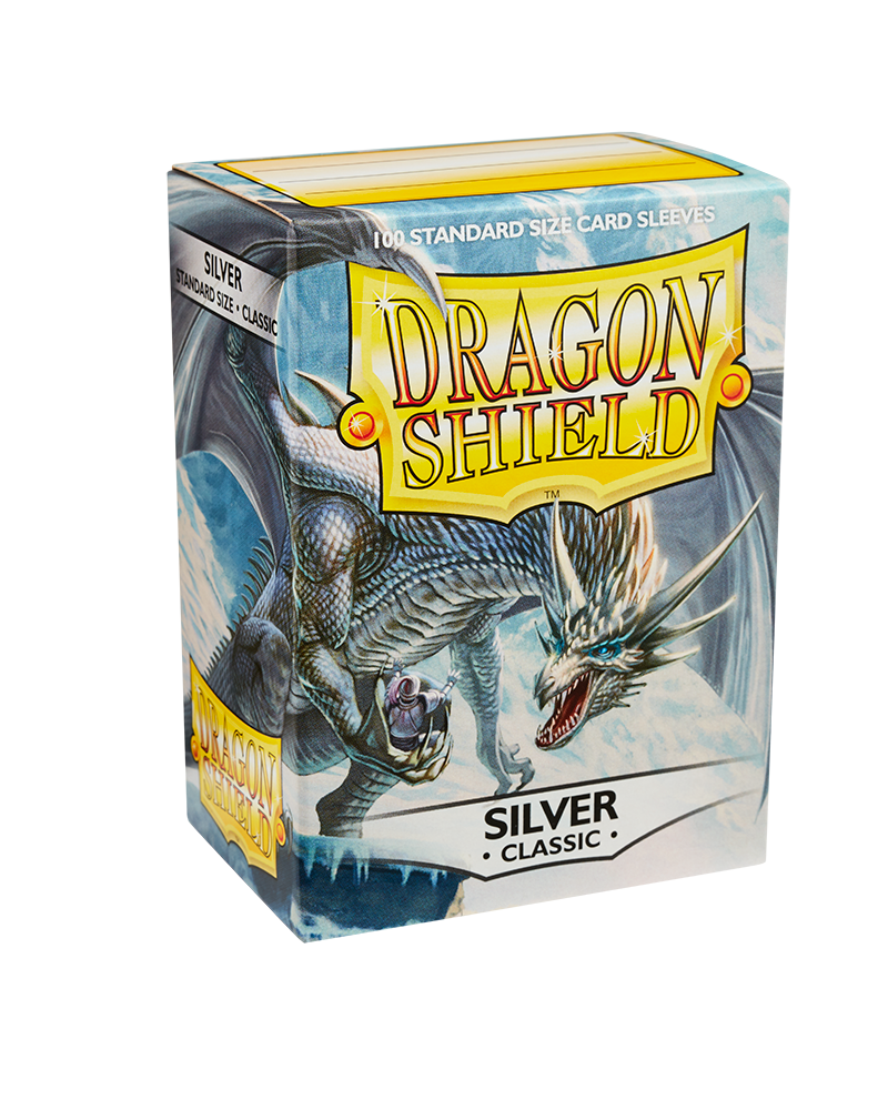 Dragon Shield Sleeve DS100 Classic - Silver-Dragon Shield-Ace Cards &amp; Collectibles