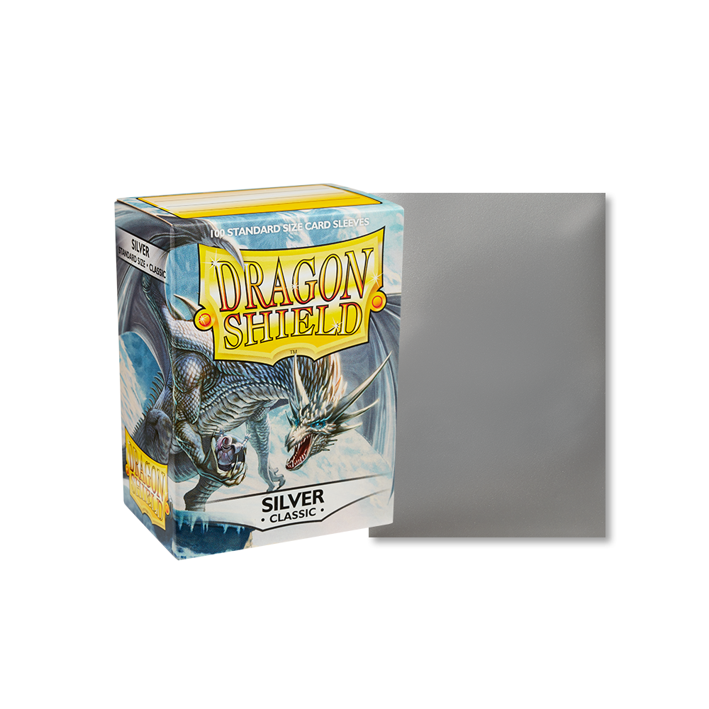 Dragon Shield Sleeve DS100 Classic - Silver-Dragon Shield-Ace Cards & Collectibles