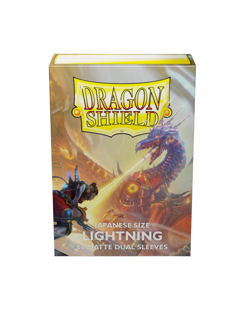 Dragon Shield Sleeve DS60 Matte Dual Sleeves - Lightning-Dragon Shield-Ace Cards &amp; Collectibles
