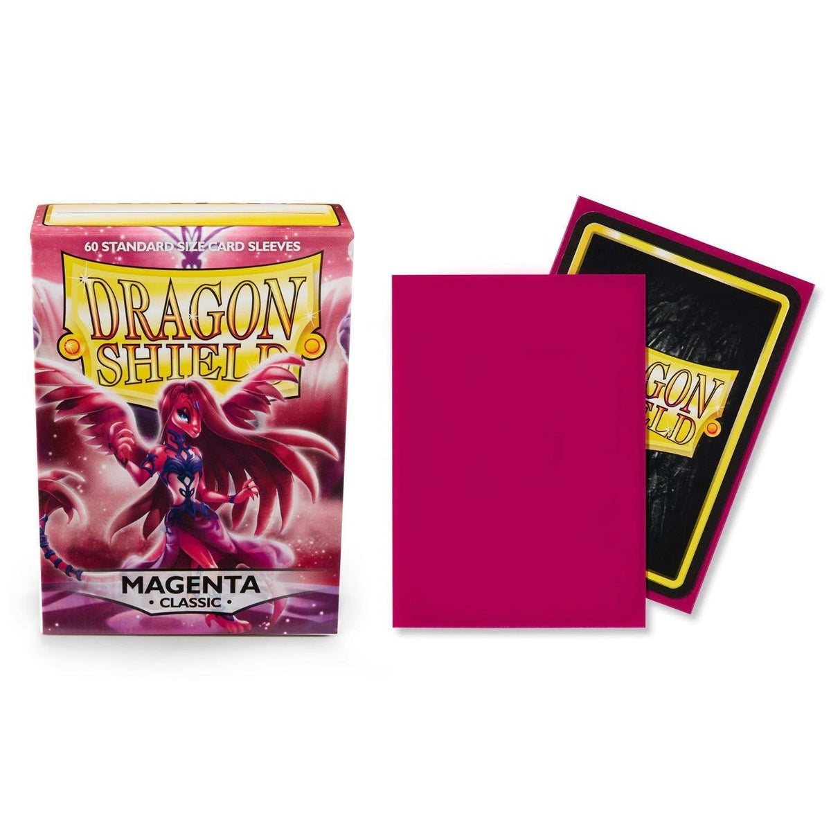 Dragon Shield Sleeve DS60 Standard Sleeves - Classic Magenta ‘Lilin’-Dragon Shield-Ace Cards &amp; Collectibles