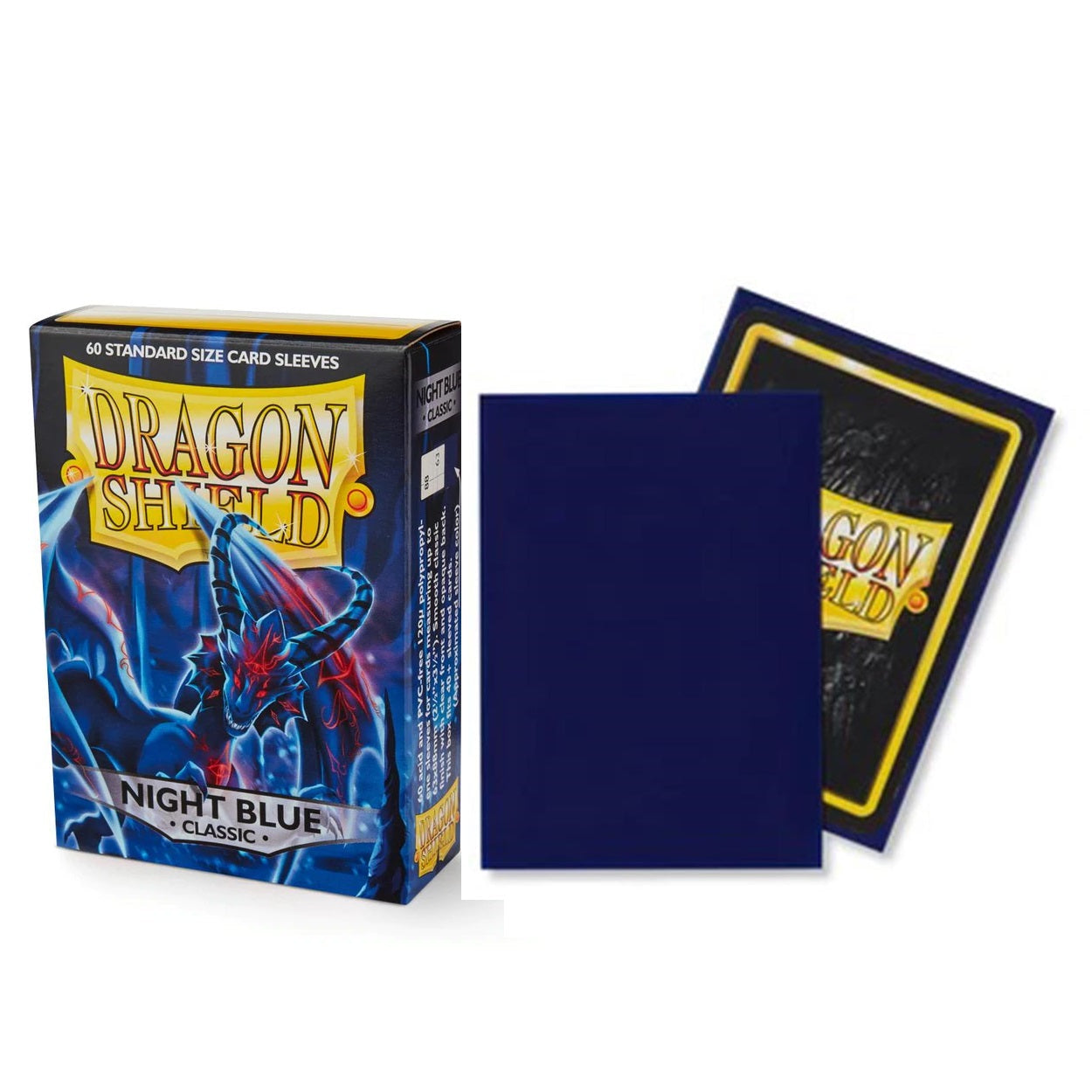 Dragon Shield Sleeve DS60 Standard Sleeves - Classic Night Blue Xao-Dragon Shield-Ace Cards & Collectibles