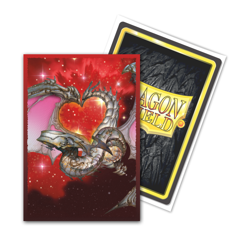 Dragon Shield Sleeve DS60 Valentine Dragon 2022 - Brushed Art Sleeves-Dragon Shield-Ace Cards &amp; Collectibles