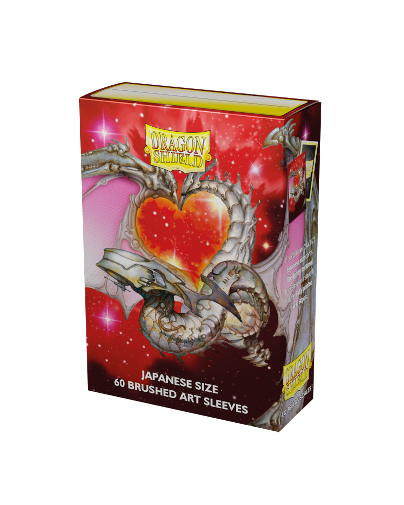 Dragon Shield Sleeve DS60 Valentine Dragon 2022 - Brushed Art Sleeves-Dragon Shield-Ace Cards &amp; Collectibles