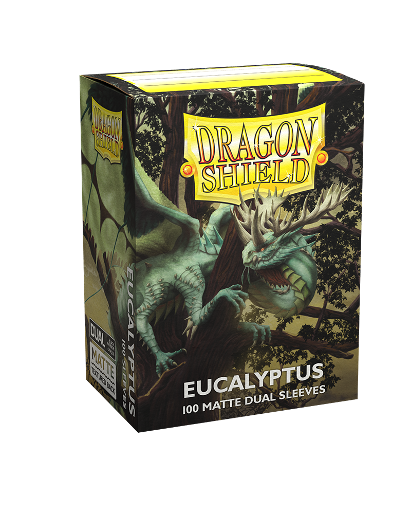 Dragon Shield Sleeve Dual Matte Standard Size 100pcs - Eucalyptus (Lehel)-Dragon Shield-Ace Cards &amp; Collectibles