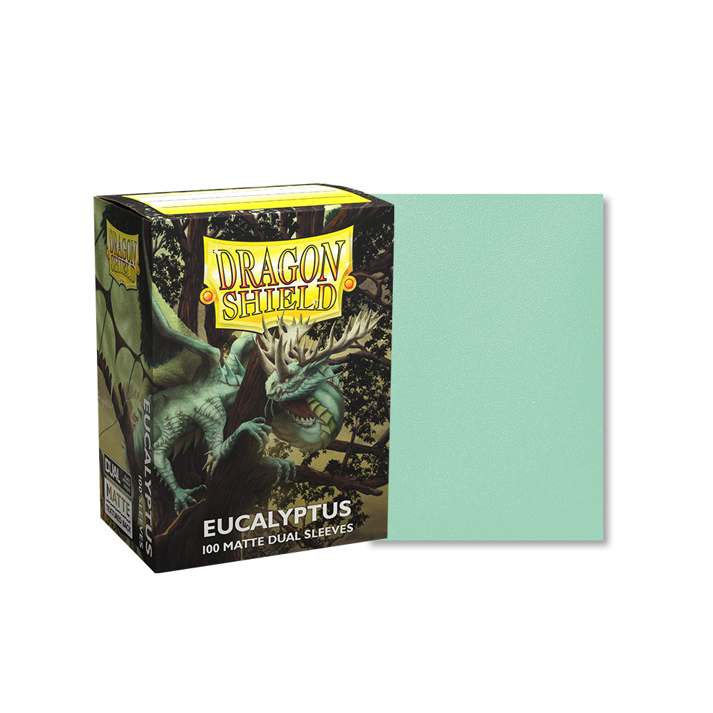 Dragon Shield Sleeve Dual Matte Standard Size 100pcs - Eucalyptus (Lehel)-Dragon Shield-Ace Cards & Collectibles