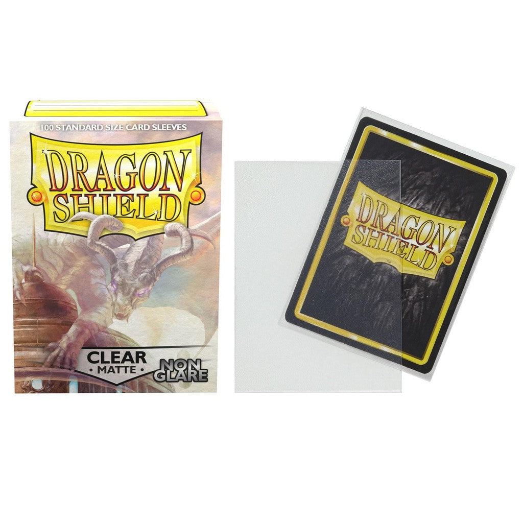 Dragon Shield Sleeve Matte Non-Glare Standard Size 100pcs - Clear Non-Glare-Dragon Shield-Ace Cards &amp; Collectibles