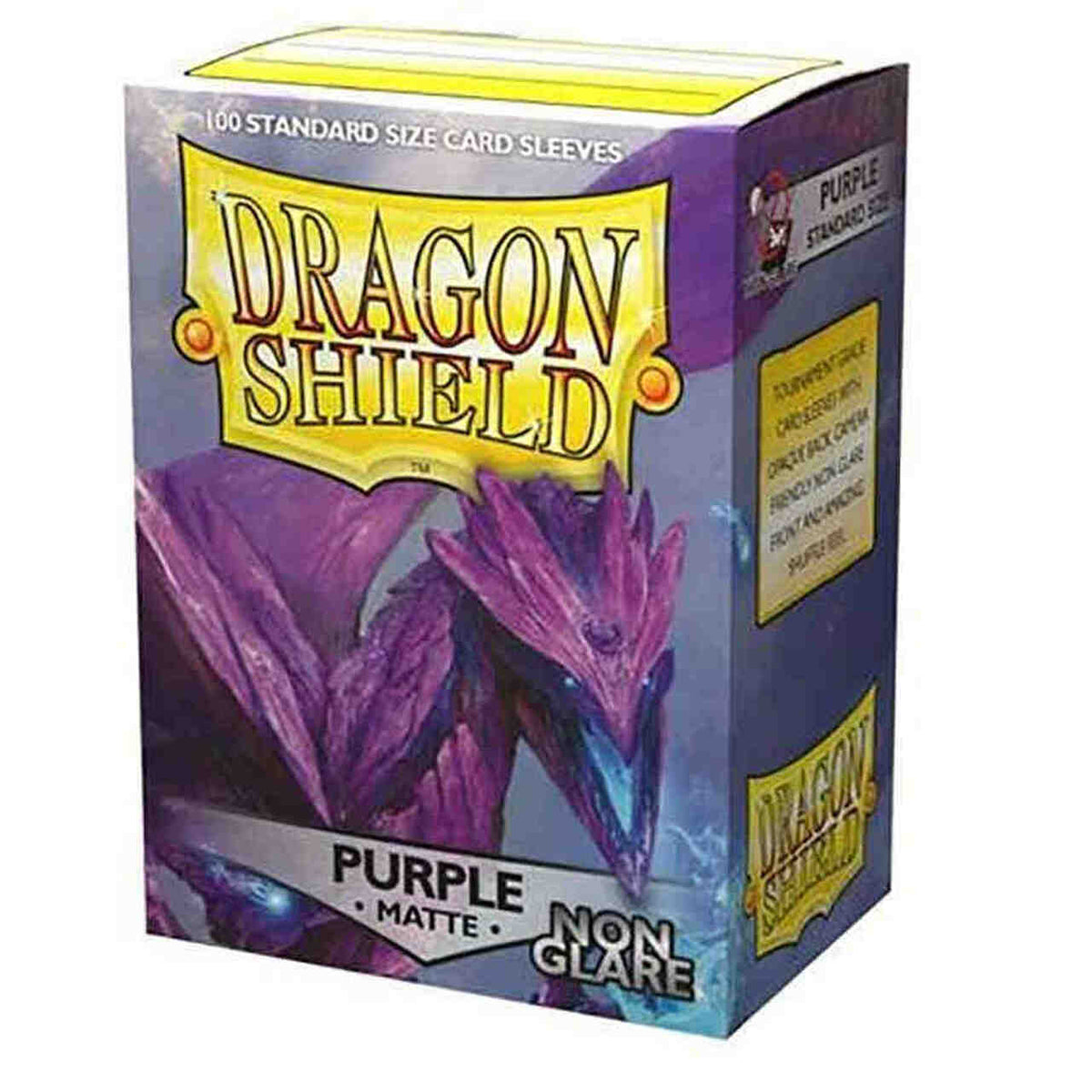 Dragon Shield Sleeve Matte Non-Glare Standard Size 100pcs - Purple Non-Glare-Dragon Shield-Ace Cards &amp; Collectibles