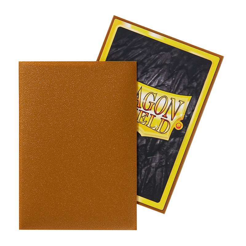 Dragon Shield Sleeve Matte Small Size 60pcs - Gold Matte (Japanese Size)-Dragon Shield-Ace Cards & Collectibles