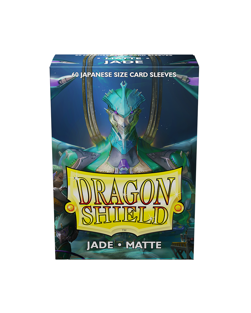 Dragon Shield Sleeve Matte Small Size 60pcs - Jade Matte (Japanese Size)-Dragon Shield-Ace Cards &amp; Collectibles