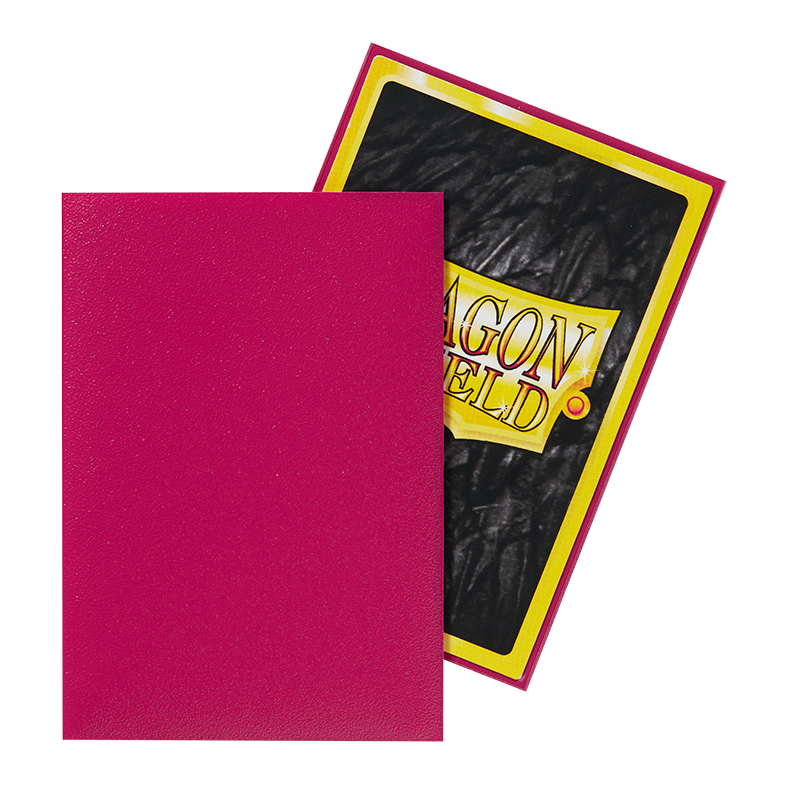 Dragon Shield Sleeve Matte Small Size 60pcs - Magenta Matte (Japanese Size)-Dragon Shield-Ace Cards &amp; Collectibles
