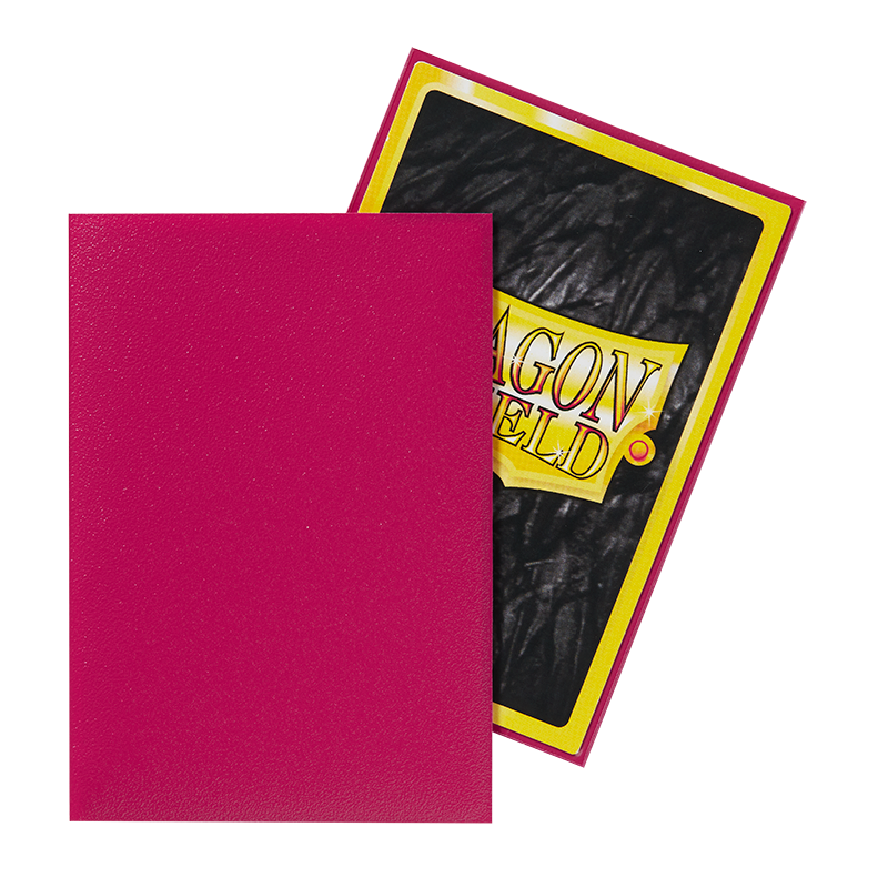 Dragon Shield Sleeve Matte Small Size 60pcs - Magenta Matte (Japanese Size)-Dragon Shield-Ace Cards & Collectibles