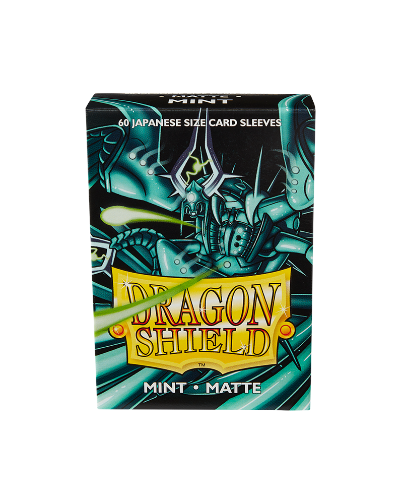 Dragon Shield Sleeve Matte Small Size 60pcs - Mint Matte (Japanese Size)-Dragon Shield-Ace Cards &amp; Collectibles