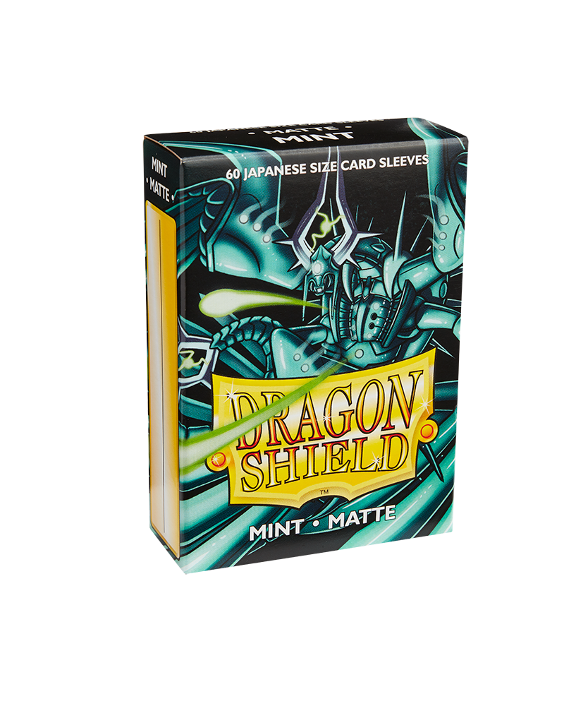 Dragon Shield Sleeve Matte Small Size 60pcs - Mint Matte (Japanese Size)-Dragon Shield-Ace Cards &amp; Collectibles