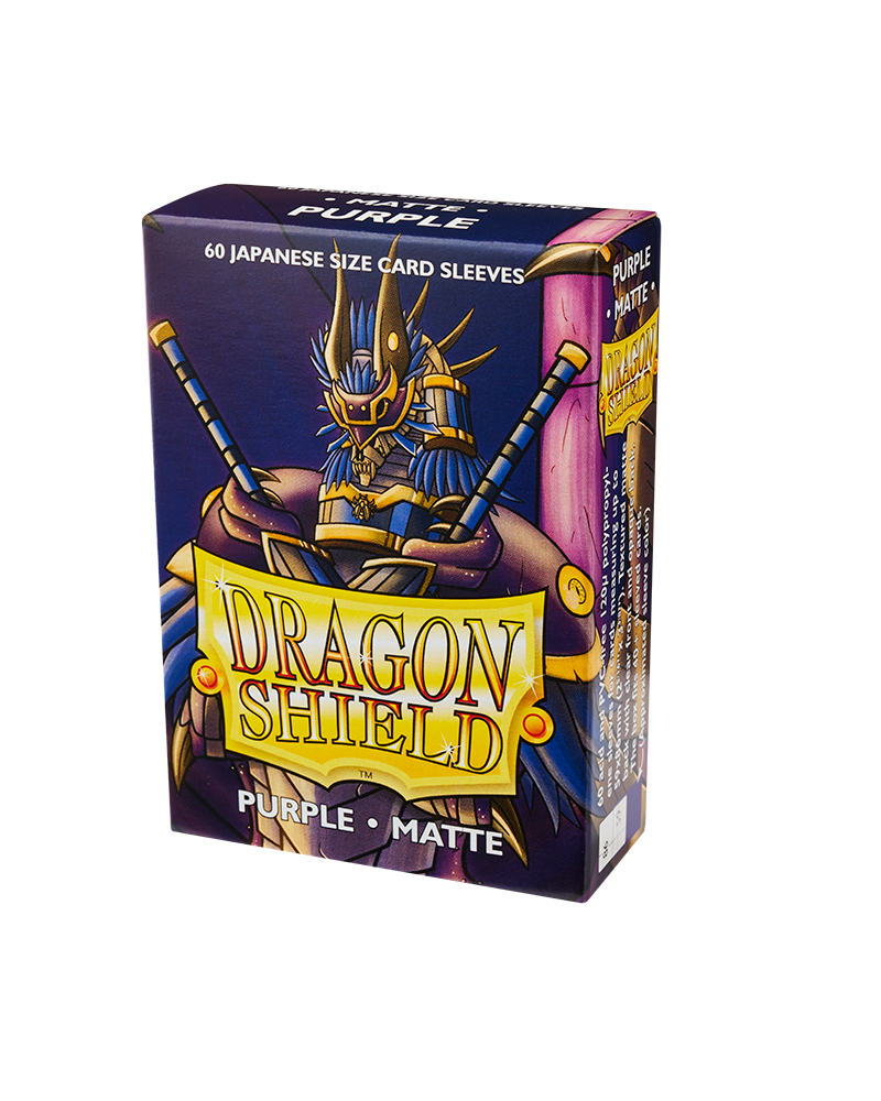 Dragon Shield Sleeve Matte Small Size 60pcs - Purple Matte (Japanese Size)-Dragon Shield-Ace Cards &amp; Collectibles
