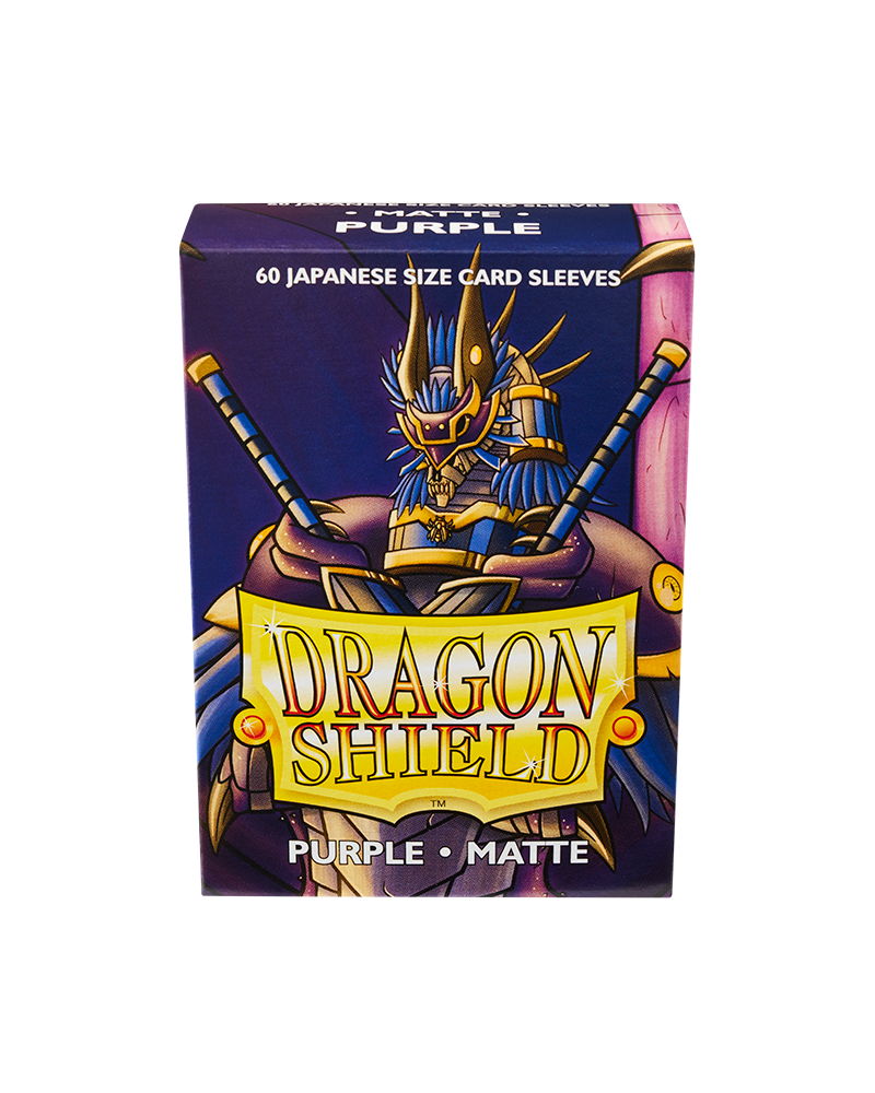 Dragon Shield Sleeve Matte Small Size 60pcs - Purple Matte (Japanese Size)-Dragon Shield-Ace Cards &amp; Collectibles