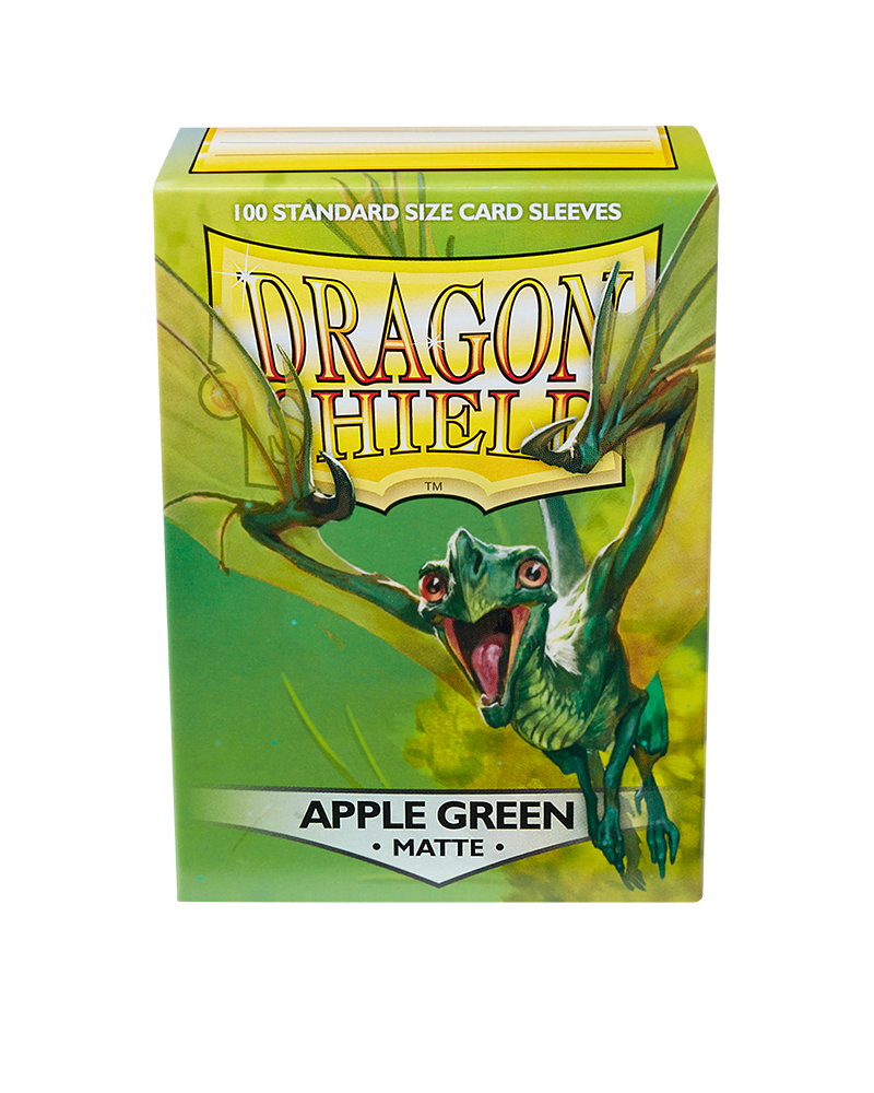 Dragon Shield Sleeve Matte Standard Size 100pcs - Apple Green Matte-Dragon Shield-Ace Cards &amp; Collectibles