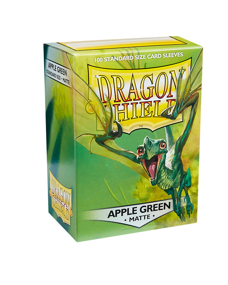 Dragon Shield Sleeve Matte Standard Size 100pcs - Apple Green Matte-Dragon Shield-Ace Cards &amp; Collectibles